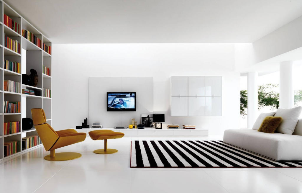 Minimalist home style with natural light and minimalistic decor